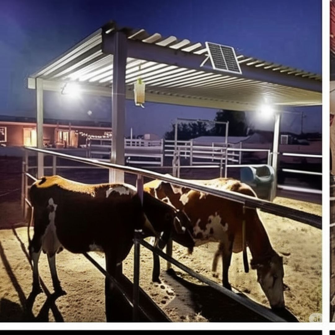 JSOT 2 in 1 solar lamps cowshed