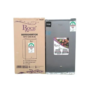 Silver 90L Roch refrigerator with packaging box