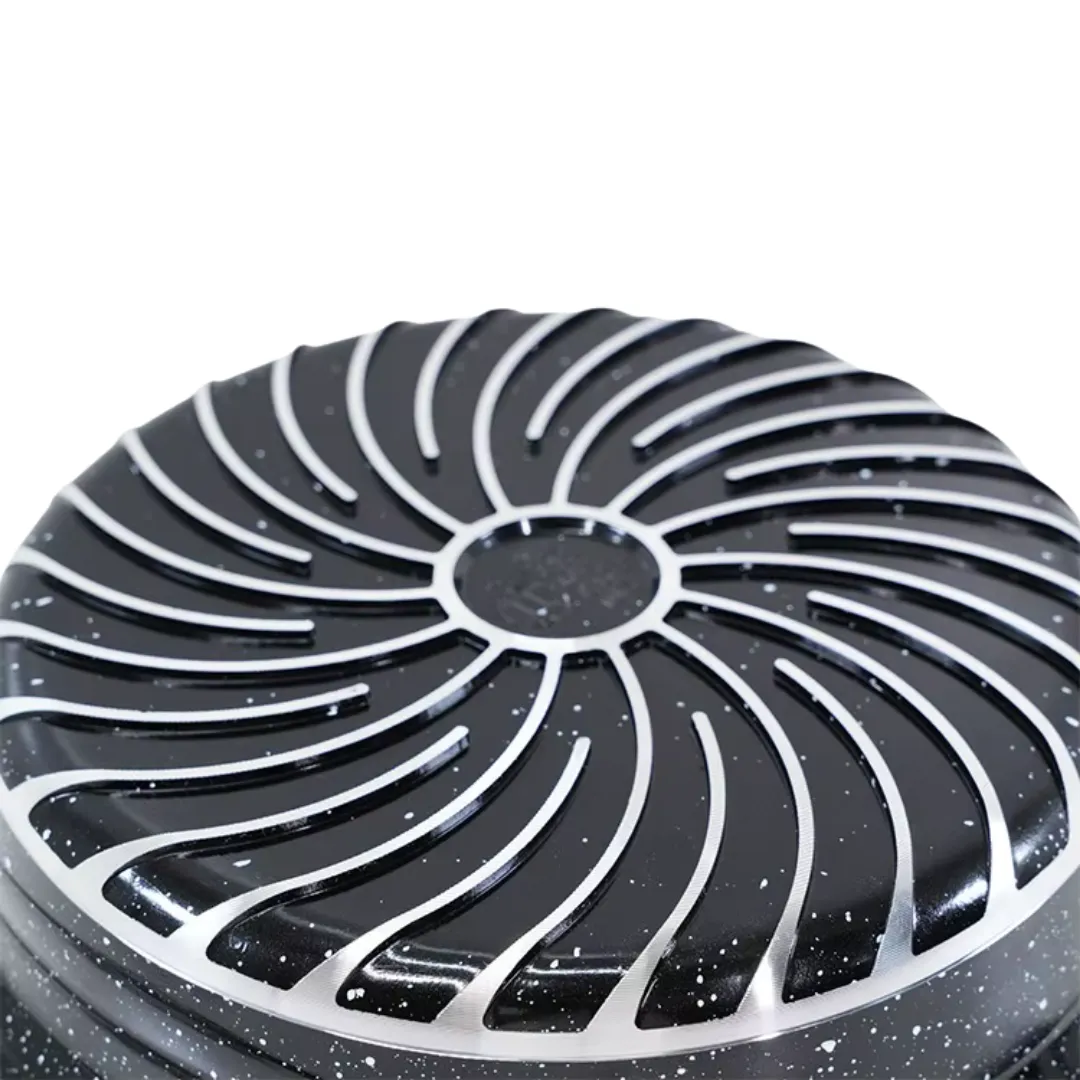 The bottom of the Bosch 10pc German Granite Cookware