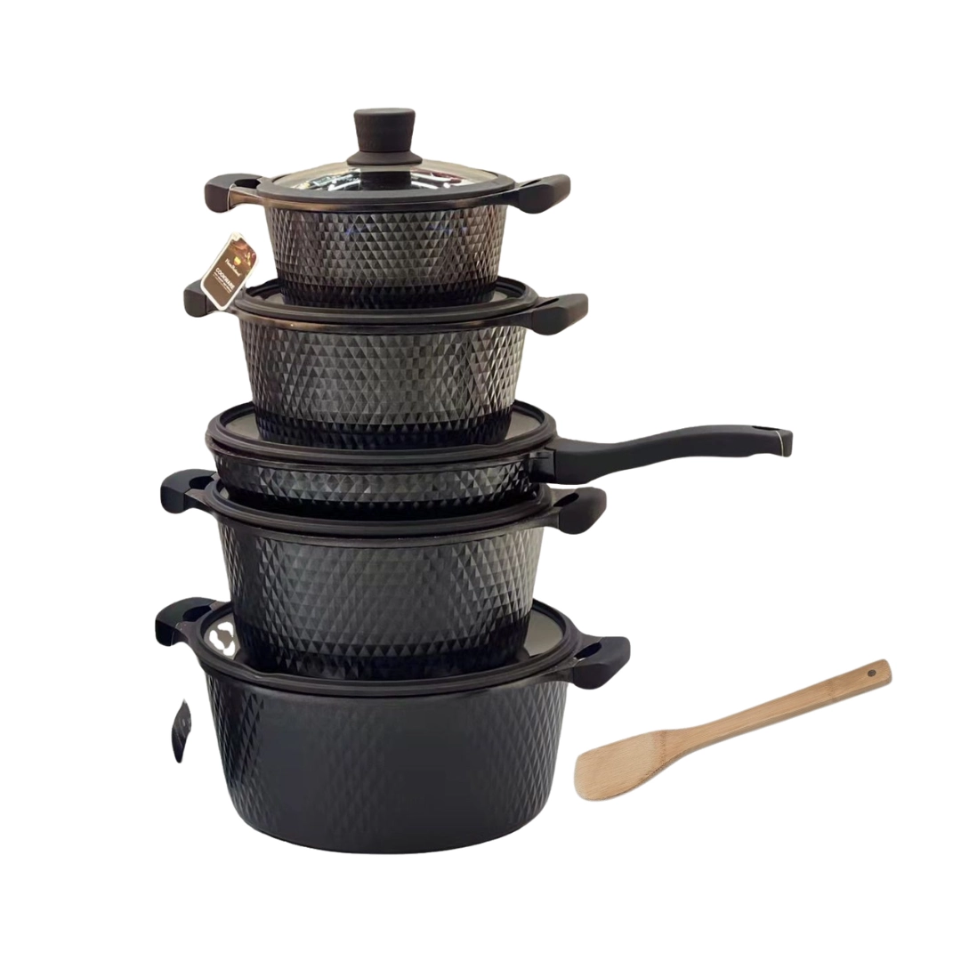 Bosch 11pc German Granite Cookware set with silicone lids