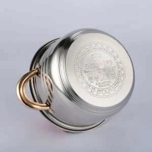 Engelberg 12pc Stainless Steel Cookware Set pots bottom surface