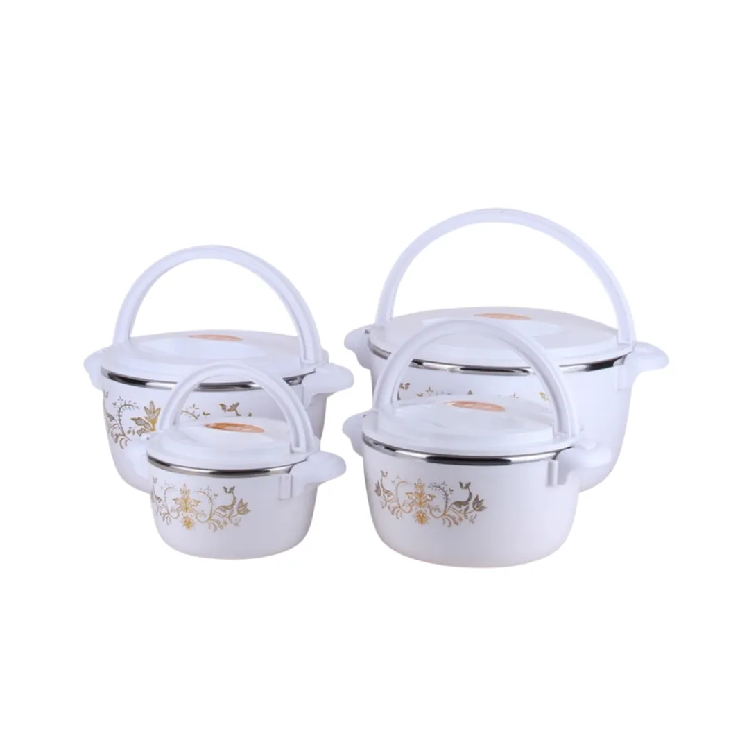 Set of white Casserole Hotpots
