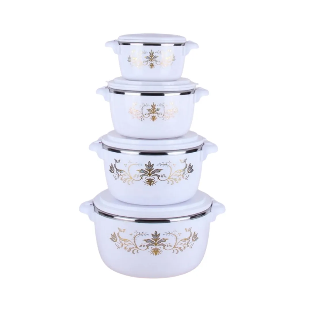 Set of white Casserole Hotpots